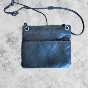 Margot Black leather shoulder bag